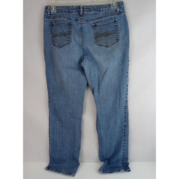 St. John's Bay Women's Light Wash Mid Rise Jeans Size 30x30 Made in Hong Kong - Picture 3 of 9